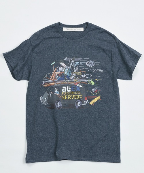 AlexanderLeeChang（アレキサンダーリーチャン）の「AlexanderLeeChang アレキサンダーリーチャン / ELECT T グラフィックプリントビッグシルエットTシャツ / AC012207（Tシャツ/カットソー・メンズ・ホワイト/ライム/チャコール・2/4/3）」の11枚目の写真