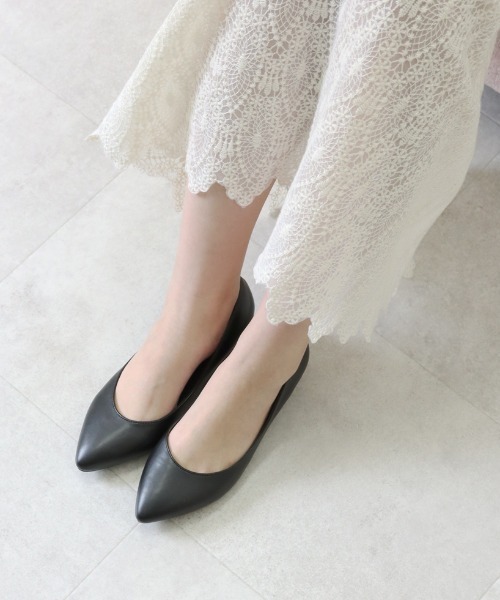 JELLY BEANS（ジェリービーンズ）の「【WEB限定】プレーンアーモンドトゥパンプス(217-217)JELLY BEANS(ジェリービーンズ)（パンプス・レディース・ライトグレー/ブラック/ブラック系その他・23/22.5/25/24.5/24/23.5/22）」の13枚目の写真