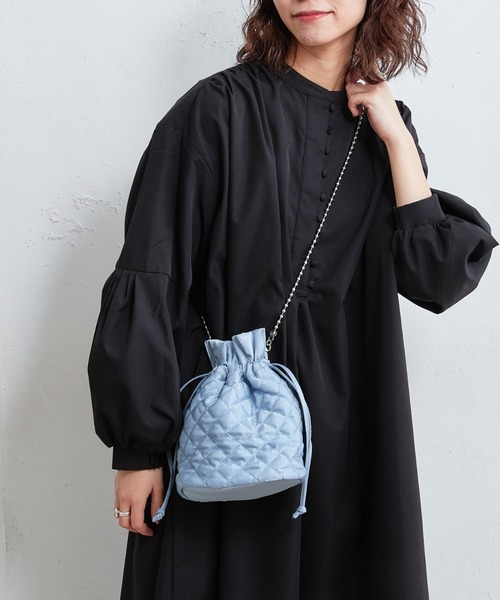【ZOZOTOWN限定】バンドカラー高密度ブロードギャザーワンピース