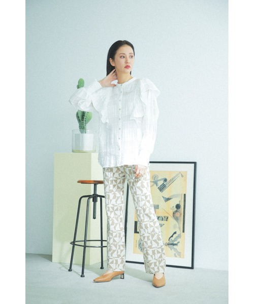 ROSE BUD(ローズバッド)の「チェックフリルブラウス(シャツ/ブラウス・レディース・ホワイト系その他/ピンク/ブラック・ONE SIZE)」の12枚目の写真