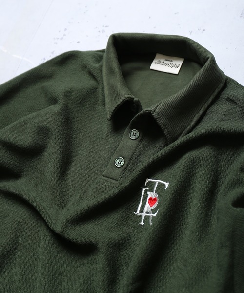 SPINNS（スピンズ）の「【ゆったりシルエット】インサイドアウト TLR刺繍ロゴカラーポロシャツ（ポロシャツ・メンズ・ブラック/サックスブルー/イエロー/グリーン・ONESIZE）」の7枚目の写真