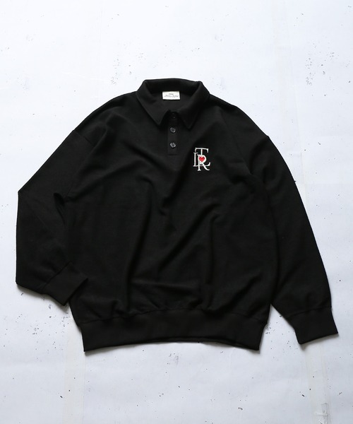 SPINNS（スピンズ）の「【ゆったりシルエット】インサイドアウト TLR刺繍ロゴカラーポロシャツ（ポロシャツ・メンズ・ブラック/サックスブルー/イエロー/グリーン・ONESIZE）」の12枚目の写真