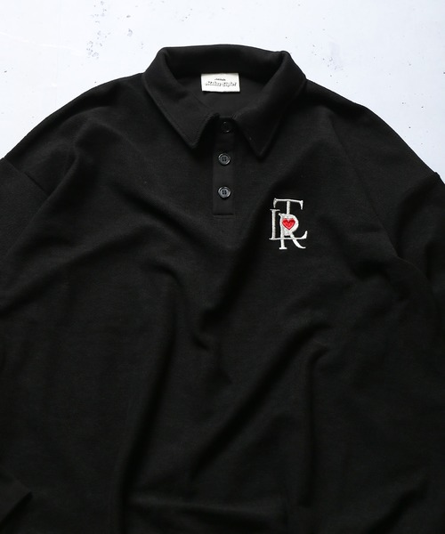 SPINNS（スピンズ）の「【ゆったりシルエット】インサイドアウト TLR刺繍ロゴカラーポロシャツ（ポロシャツ・メンズ・ブラック/サックスブルー/イエロー/グリーン・ONESIZE）」の13枚目の写真