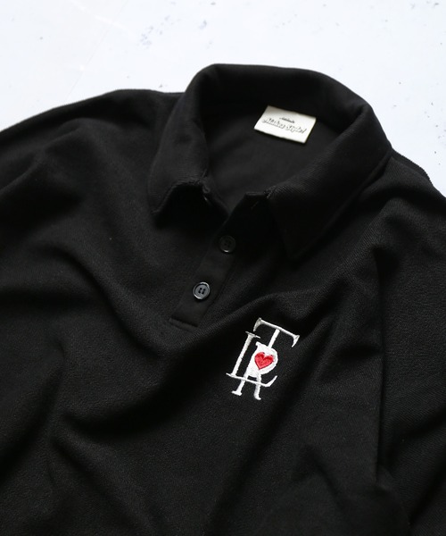 SPINNS（スピンズ）の「【ゆったりシルエット】インサイドアウト TLR刺繍ロゴカラーポロシャツ（ポロシャツ・メンズ・ブラック/サックスブルー/イエロー/グリーン・ONESIZE）」の14枚目の写真