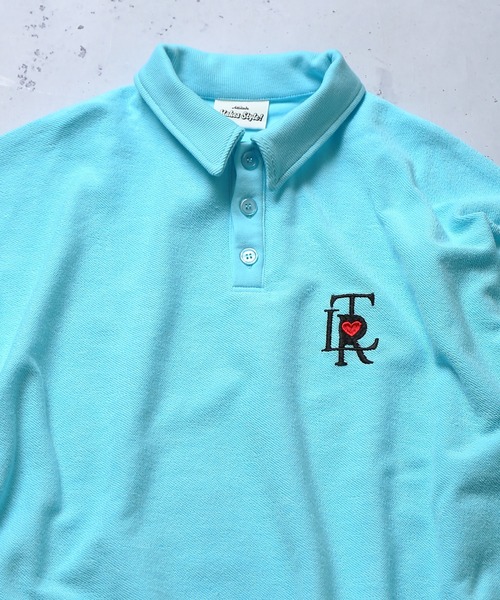 SPINNS（スピンズ）の「【ゆったりシルエット】インサイドアウト TLR刺繍ロゴカラーポロシャツ（ポロシャツ・メンズ・ブラック/サックスブルー/イエロー/グリーン・ONESIZE）」の16枚目の写真