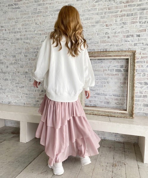 one after another NICE CLAUP（ワンアフターアナザーナイスクラップ）の「ビックシルエットロゴ刺繍スウェット（スウェット・レディース・ネイビー/オフホワイト/ブルー/オートミール・FREE）」の16枚目の写真