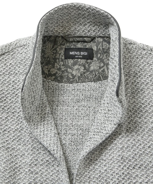 MEN'S BIGI（メンズビギ）の「ムリネジャガードスタンドカラージャケット（ブルゾン・メンズ・グレー/ブルー・02/04/01/03）」の13枚目の写真