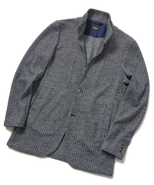 MEN'S BIGI（メンズビギ）の「ムリネジャガードスタンドカラージャケット（ブルゾン・メンズ・グレー/ブルー・02/04/01/03）」の11枚目の写真