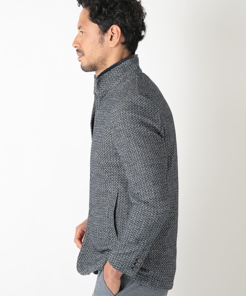 MEN'S BIGI（メンズビギ）の「ムリネジャガードスタンドカラージャケット（ブルゾン・メンズ・グレー/ブルー・02/04/01/03）」の21枚目の写真