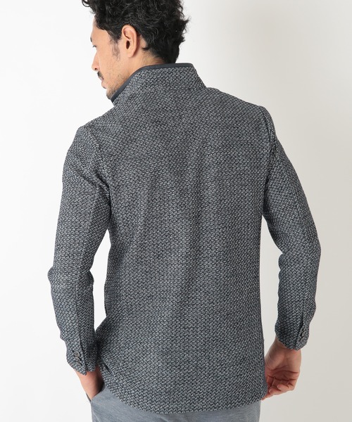 MEN'S BIGI（メンズビギ）の「ムリネジャガードスタンドカラージャケット（ブルゾン・メンズ・グレー/ブルー・02/04/01/03）」の22枚目の写真