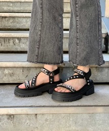 ASH☆アッシュ パデッド レザー ストラップサンダル Q GOODS Parts&Shoes|〈ASH（アッシュ）〉のストリングサンダル