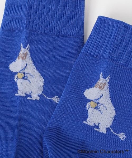 studio CLIP（スタディオクリップ）の「ポイントジャガードソックス〔MOOMINコラボ〕（ソックス/靴下・レディース・ブルー/ピンク/グリーン・FREE）」の4枚目の写真