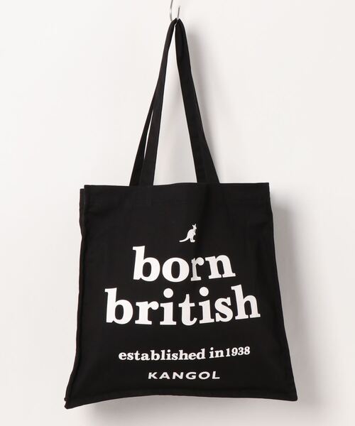 KANGOL（カンゴール）の「【KANGOL/カンゴール】 マチ付き キャンバス スクエア トートバッグ（トートバッグ・メンズ・ブラック/オフホワイト/ホワイト系その他/ブラック系その他・FREE）」の12枚目の写真