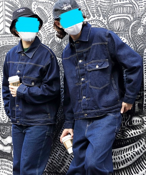 ８(eight)（エイト）の「デニムジャケット（デニムジャケット・メンズ・キナリ/ブラック/インディゴブルー/ブルー系その他/ワンウォッシュ・X-LARGE/MEDIUM/LARGE）」の5枚目の写真