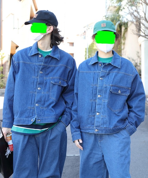 ８(eight)（エイト）の「デニムジャケット（デニムジャケット・メンズ・キナリ/ブラック/インディゴブルー/ブルー系その他/ワンウォッシュ・X-LARGE/MEDIUM/LARGE）」の4枚目の写真