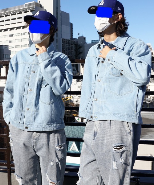 ８(eight)（エイト）の「デニムジャケット（デニムジャケット・メンズ・キナリ/ブラック/インディゴブルー/ブルー系その他/ワンウォッシュ・X-LARGE/MEDIUM/LARGE）」の21枚目の写真