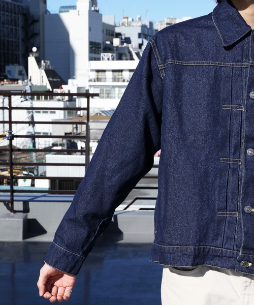 ８(eight)（エイト）の「デニムジャケット（デニムジャケット・メンズ・キナリ/ブラック/インディゴブルー/ブルー系その他/ワンウォッシュ・X-LARGE/MEDIUM/LARGE）」の16枚目の写真