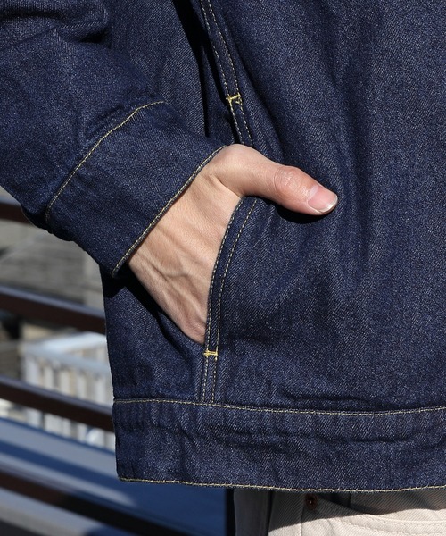 ８(eight)（エイト）の「デニムジャケット（デニムジャケット・メンズ・キナリ/ブラック/インディゴブルー/ブルー系その他/ワンウォッシュ・X-LARGE/MEDIUM/LARGE）」の14枚目の写真
