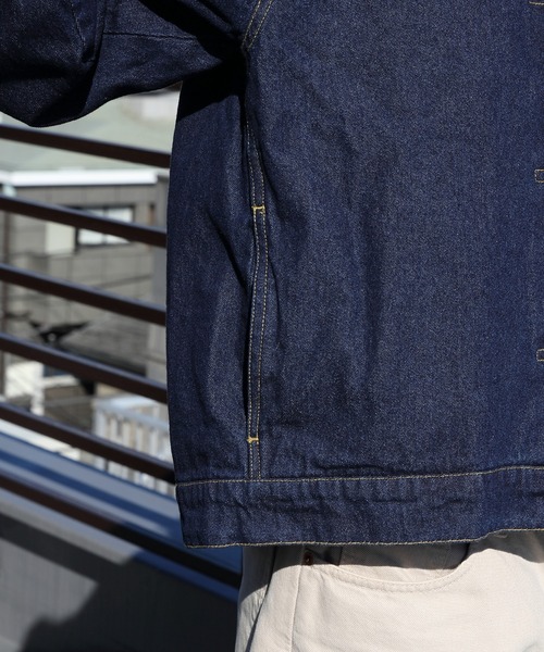 ８(eight)（エイト）の「デニムジャケット（デニムジャケット・メンズ・キナリ/ブラック/インディゴブルー/ブルー系その他/ワンウォッシュ・X-LARGE/MEDIUM/LARGE）」の13枚目の写真