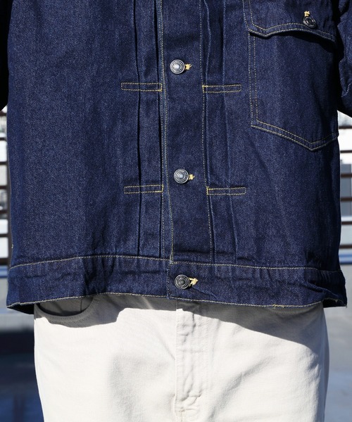 ８(eight)（エイト）の「デニムジャケット（デニムジャケット・メンズ・キナリ/ブラック/インディゴブルー/ブルー系その他/ワンウォッシュ・X-LARGE/MEDIUM/LARGE）」の10枚目の写真