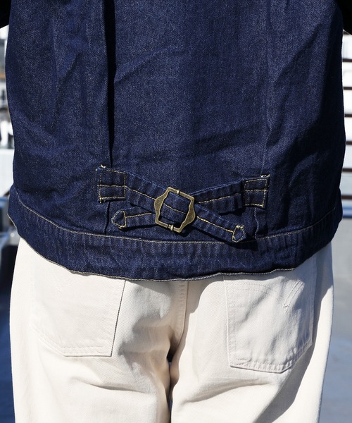 ８(eight)（エイト）の「デニムジャケット（デニムジャケット・メンズ・キナリ/ブラック/インディゴブルー/ブルー系その他/ワンウォッシュ・X-LARGE/MEDIUM/LARGE）」の8枚目の写真