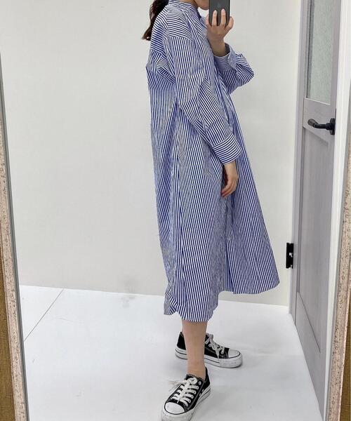 ストライプロングシャツ ワンピース ワンピース Ingni イング のファッション通販 Zozotown