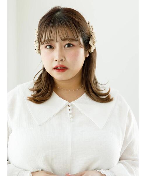 SLURR(スラ―)の「ドットチュールダブルリボンクリップ(バレッタ/ヘアクリップ・レディース・ブラック/オフホワイト・FREE)」の9枚目の写真
