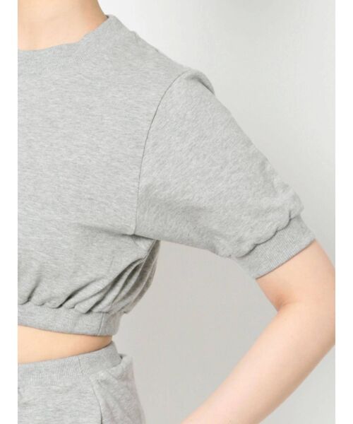 GYDA（ジェイダ）の「SIDE OPEN ハーフスリーブスウェットワンピース（ワンピース・レディース・ブラック/グレー/オフホワイト・FREE）」の8枚目の写真