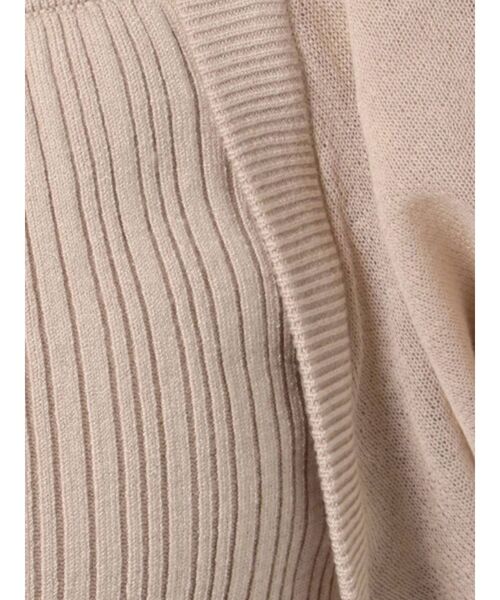 MERCURYDUO（マーキュリーデュオ）の「シアースリーブ2WAYニット（ニット/セーター・レディース・オフホワイト/ベビーピンク/グレー・FREE）」の15枚目の写真