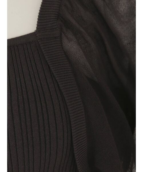 MERCURYDUO（マーキュリーデュオ）の「シアースリーブ2WAYニット（ニット/セーター・レディース・オフホワイト/ベビーピンク/グレー・FREE）」の18枚目の写真