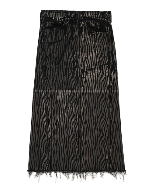 77circa(ナナナナサーカ)の「77Circa(ナナナナサーカ) circa make over print long skirt(スカート・レディース・トップグレー/グレー系その他/ミント/ダークオリーブ/ライム/シルバー系その他/ダークグレー・30/28)」の4枚目の写真