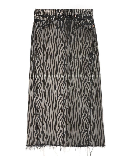 77circa(ナナナナサーカ)の「77Circa(ナナナナサーカ) circa make over print long skirt(スカート・レディース・トップグレー/グレー系その他/ミント/ダークオリーブ/ライム/シルバー系その他/ダークグレー・30/28)」の7枚目の写真
