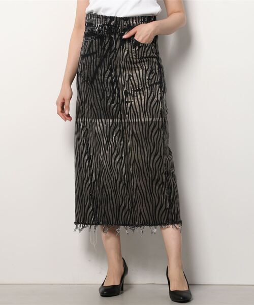77circa(ナナナナサーカ)の「77Circa(ナナナナサーカ) circa make over print long skirt(スカート・レディース・トップグレー/グレー系その他/ミント/ダークオリーブ/ライム/シルバー系その他/ダークグレー・30/28)」の11枚目の写真