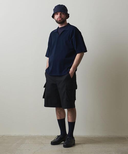 Steven Alan(スティーブンアラン)の「<Steven Alan> TWST SHORT SLEEVE SKIPPER -LOOSE/ポロシャツ(ポロシャツ・メンズ・ネイビー/オリーブ・S/M/L/XL)」の4枚目の写真