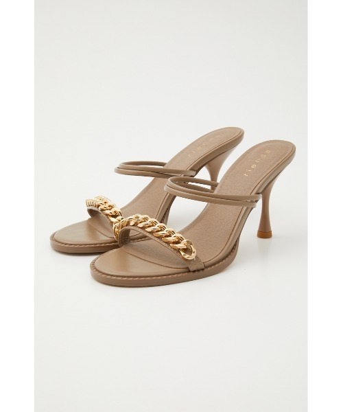 rienda（リエンダ）の「チェーンポイントサンダル（サンダル・レディース・ベージュ/ブラック/ブルー・MEDIUM/LARGE/SMALL）」の3枚目の写真