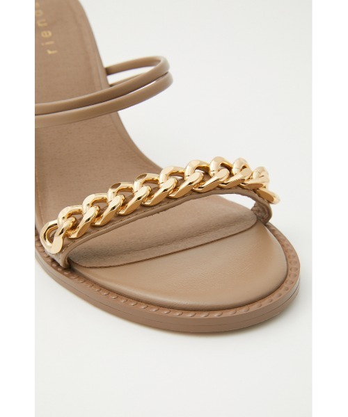 rienda（リエンダ）の「チェーンポイントサンダル（サンダル・レディース・ベージュ/ブラック/ブルー・MEDIUM/LARGE/SMALL）」の8枚目の写真