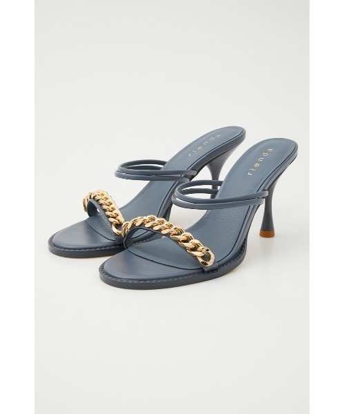 rienda（リエンダ）の「チェーンポイントサンダル（サンダル・レディース・ベージュ/ブラック/ブルー・MEDIUM/LARGE/SMALL）」の17枚目の写真