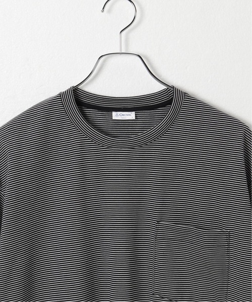 ORCIVAL(オーシバル)の「【ORCIVAL / オーシバル(オーチバル)】 CREW NECK SHORT SLEEVE POCKET-T(Tシャツ/カットソー・メンズ・ブラック/ネイビー・4/5)」の4枚目の写真