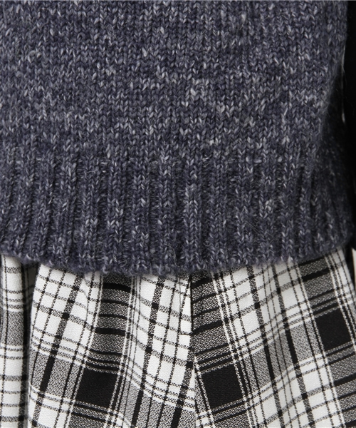 mystic（ミスティック）の「袖スウェットオフタートルプルオーバー（Tシャツ/カットソー・レディース・ホワイト/ネイビー/ベージュ/ピンク・ﾌﾘ-）」の10枚目の写真