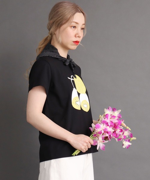 peu pres（プープレ）の「キウイプリントTシャツ（Tシャツ/カットソー 