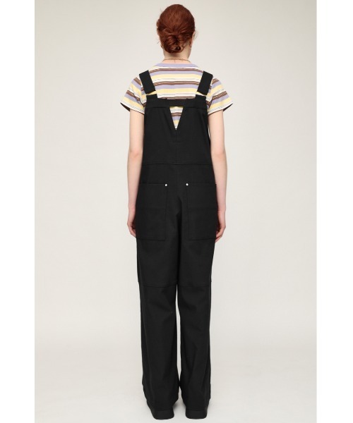 SLY(スライ)の「WOVEN WORK SALOPETTE ワーク サロペット(サロペット/オーバーオール・レディース・ブラック/イエロー・1/2)」の14枚目の写真