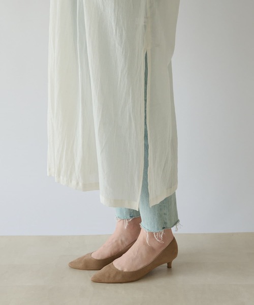 RIVE DROITE(リヴドロワ)の「コットンシアーシャツワンピース(ワンピース・レディース・オフホワイト/ブラック・FREE)」の11枚目の写真