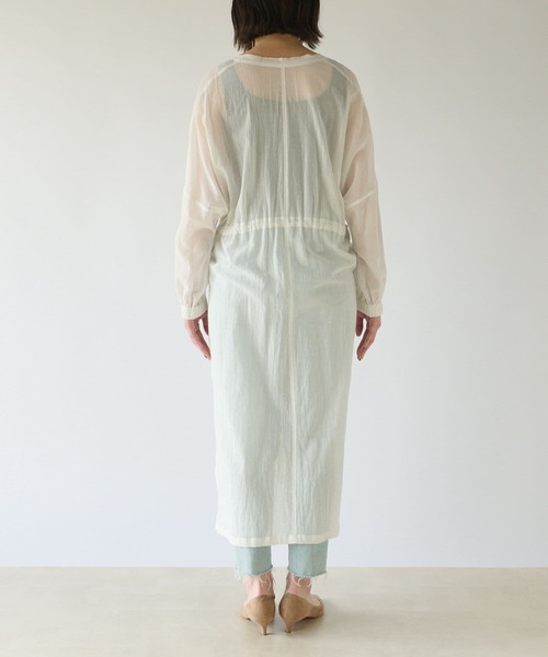 RIVE DROITE(リヴドロワ)の「コットンシアーシャツワンピース(ワンピース・レディース・オフホワイト/ブラック・FREE)」の17枚目の写真