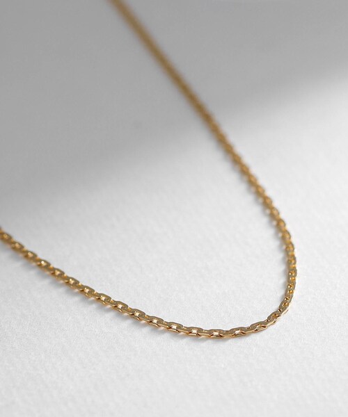 K18フラットチェーン ネックレス（ネックレス）｜COCOSHNIK（ココシュ