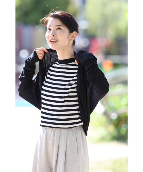 cawaii（カワイイ）の「UV服に見えない！ UVボレロ（カーディガン/ボレロ・レディース・ブラック・FREE）」の11枚目の写真