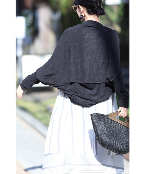 cawaii（カワイイ）の「UV服に見えない！ UVボレロ（カーディガン/ボレロ・レディース・ブラック・FREE）」の21枚目の写真