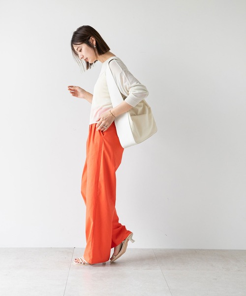 rectangle（レクタングル）の「ワンハンドル巾着トートバッグ（トートバッグ・レディース・ブラック/アイボリー・FREE）」の10枚目の写真