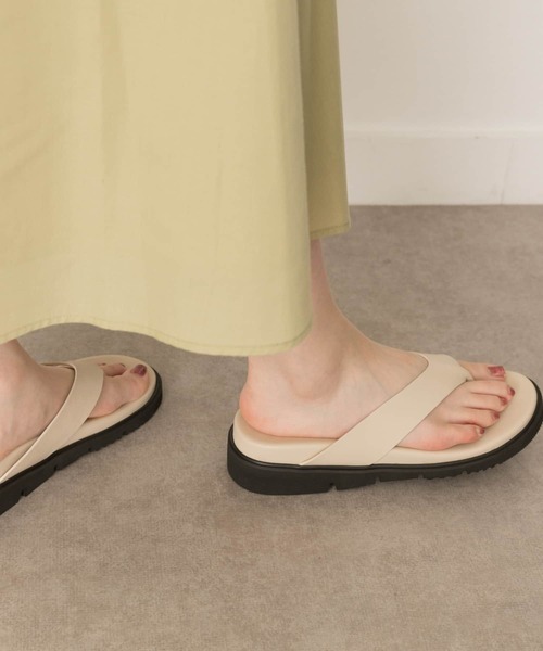 RODE SKO（ロデスコ）の「厚底トングサンダル（サンダル・レディース・ホワイト/ブラック・37/38）」の8枚目の写真