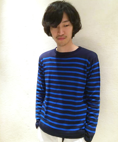 CIAOPANIC TYPY(チャオパニックティピー)の「ハイツイストマリンボーダーニット(ニット/セーター・メンズ・その他/グレー/ネイビー/ブラック/ホワイト・MEDIUM/LARGE/SMALL)」の1枚目の写真