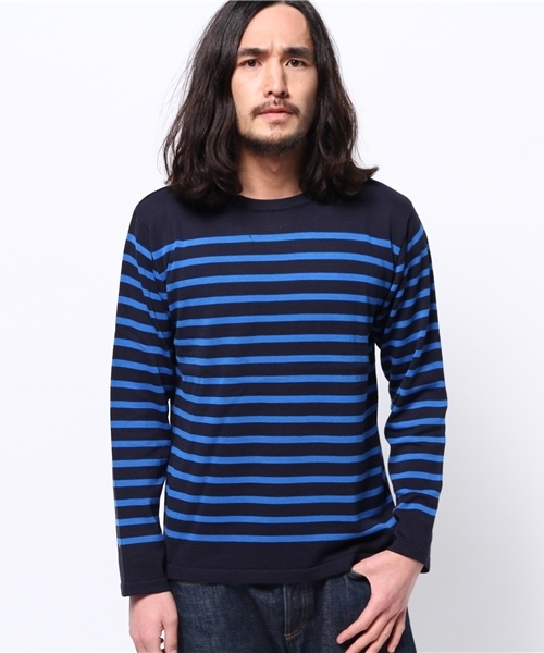 CIAOPANIC TYPY(チャオパニックティピー)の「ハイツイストマリンボーダーニット(ニット/セーター・メンズ・その他/グレー/ネイビー/ブラック/ホワイト・MEDIUM/LARGE/SMALL)」の6枚目の写真